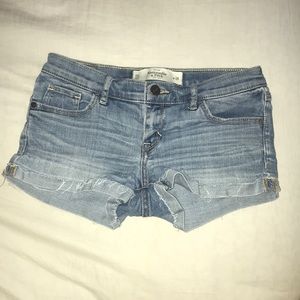 jean shorts from abercrombie